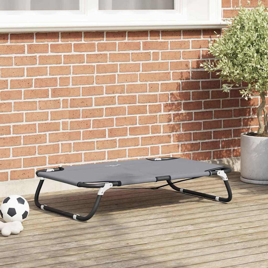 Hondenbed Lichtgrijs 80 x 55 x 18 cm Staal