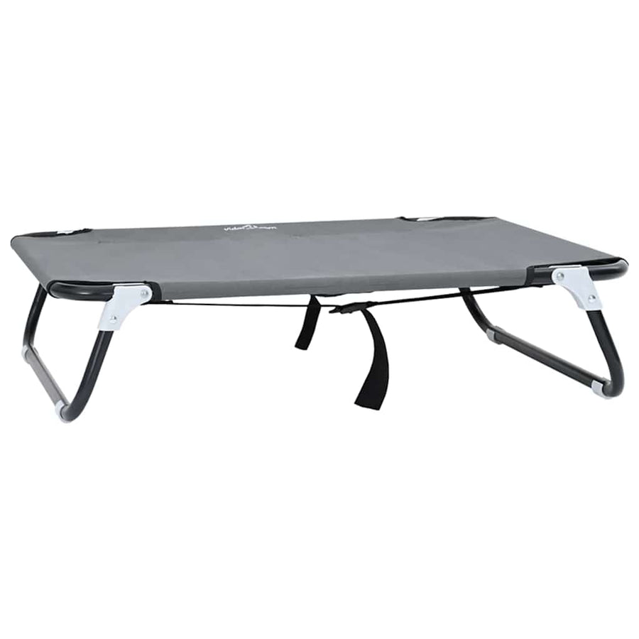 Hondenbed Lichtgrijs 80 x 55 x 18 cm Staal
