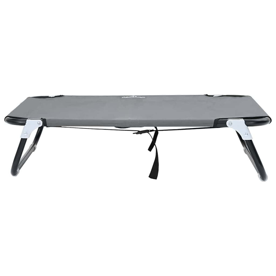 Hondenbed Lichtgrijs 80 x 55 x 18 cm Staal