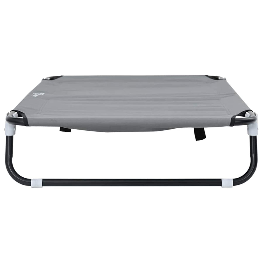 Hondenbed Lichtgrijs 90 x 55 x 18 cm Staal