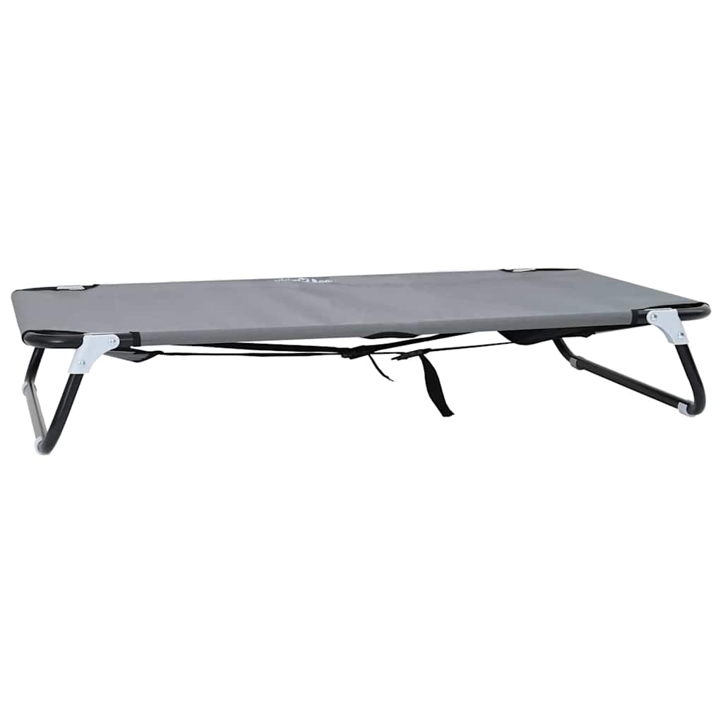 Hondenbed Staal 105 x 65 x 18 cm Lichtgrijs