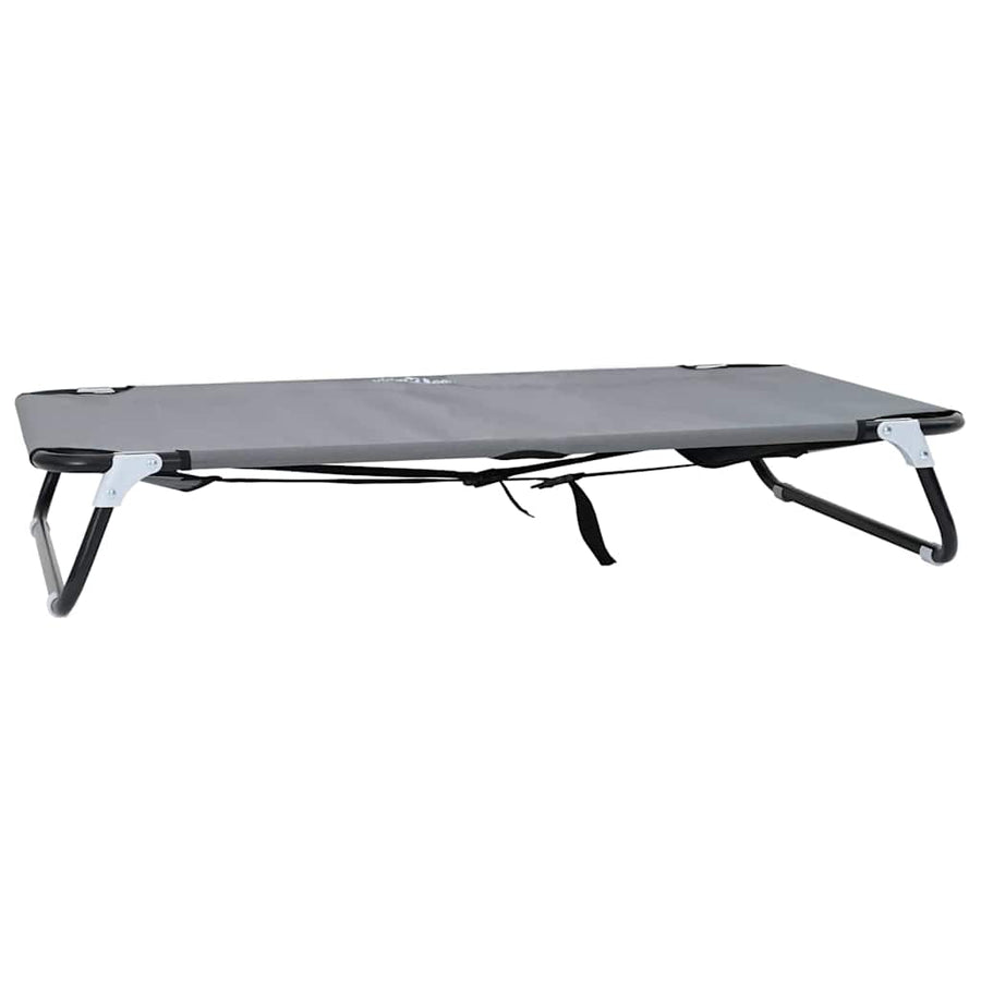 Hondenbed Staal 105 x 65 x 18 cm Lichtgrijs