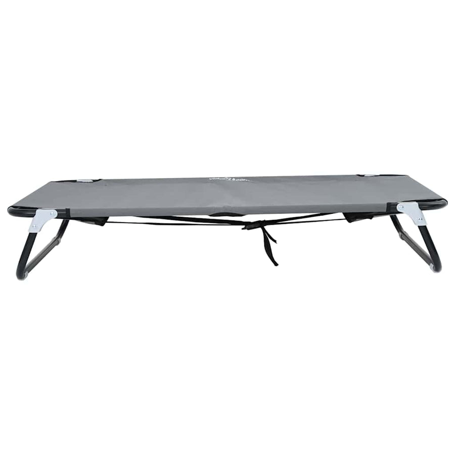 Hondenbed Staal 105 x 65 x 18 cm Lichtgrijs