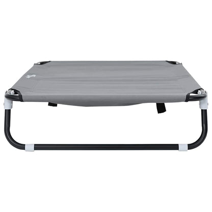 Hondenbed Staal 105 x 65 x 18 cm Lichtgrijs