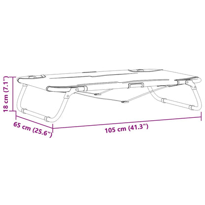 Hondenbed Staal 105 x 65 x 18 cm Lichtgrijs