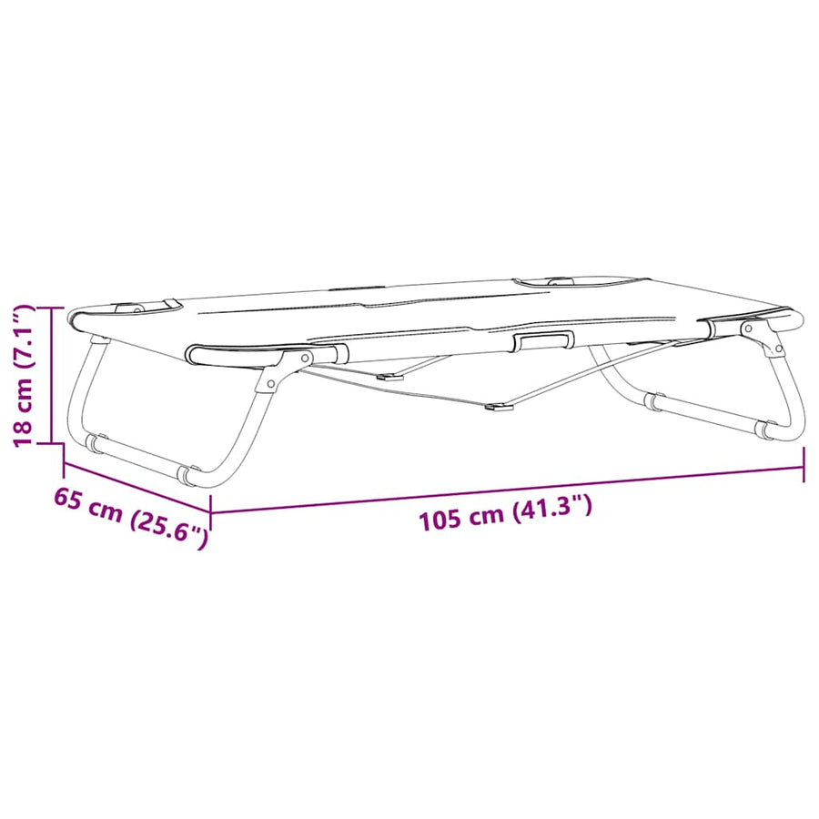 Hondenbed Staal 105 x 65 x 18 cm Lichtgrijs