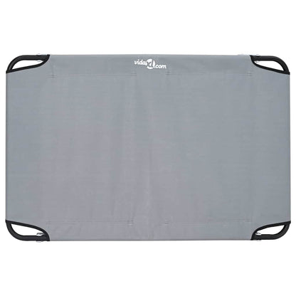 Hondenbed Staal 105 x 65 x 18 cm Lichtgrijs