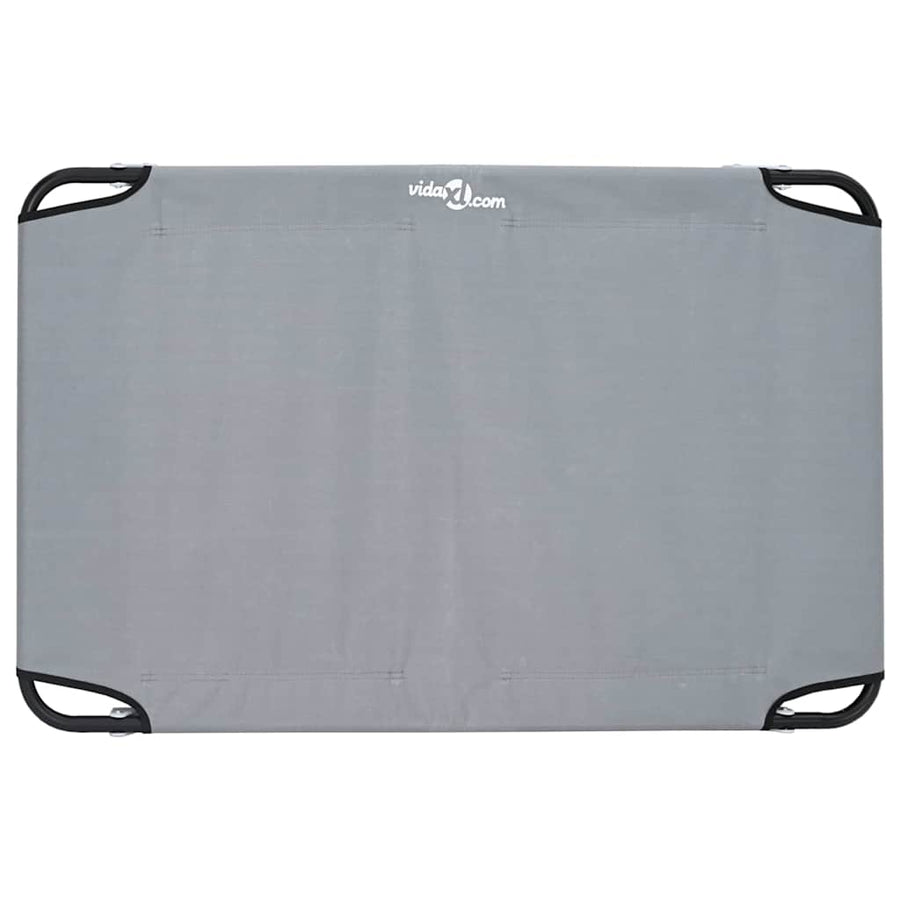Hondenbed Staal 105 x 65 x 18 cm Lichtgrijs