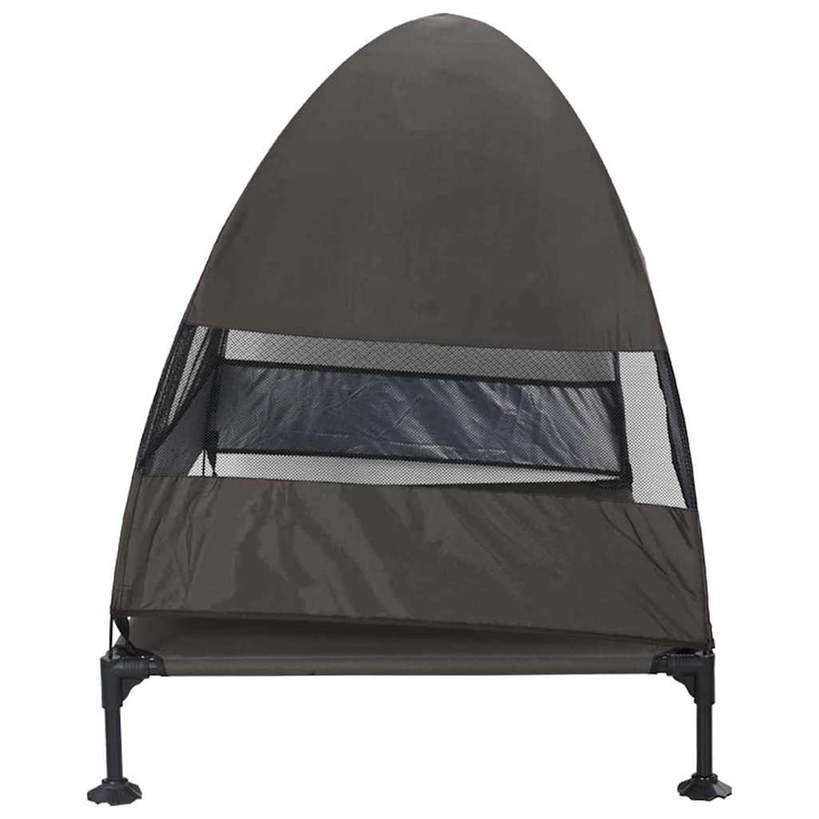 Verhoogd Hondenbed Bruin 127 x 81 x 108 cm Stof en Staal