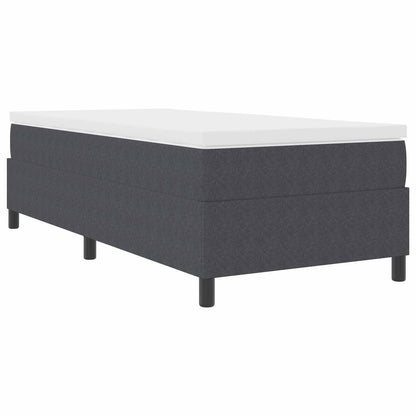 Platform bedframe Donkergrijs 90 x 190 cm Katoen Stof