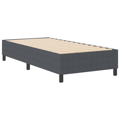 Platform bedframe Donkergrijs 90 x 190 cm Katoen Stof