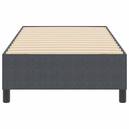 Platform bedframe Donkergrijs 90 x 190 cm Katoen Stof