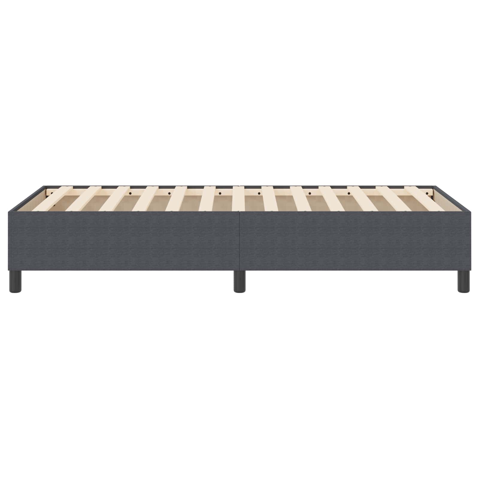 Platform bedframe Donkergrijs 90 x 190 cm Katoen Stof