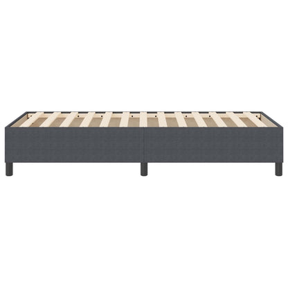 Platform bedframe Donkergrijs 90 x 190 cm Katoen Stof