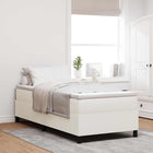 Bedframe 90x190 cm crème stof