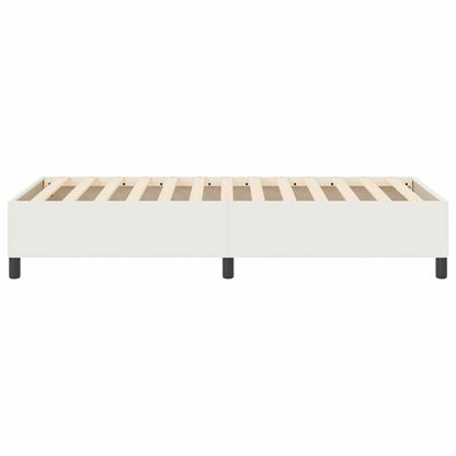 Boxspring Bed Katoenen Stof 90 x 190 cm Crème