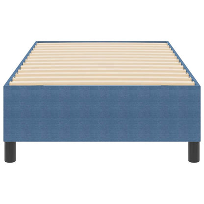 Boxspring Bed Katoenen Stof 90 x 190 cm Blauw