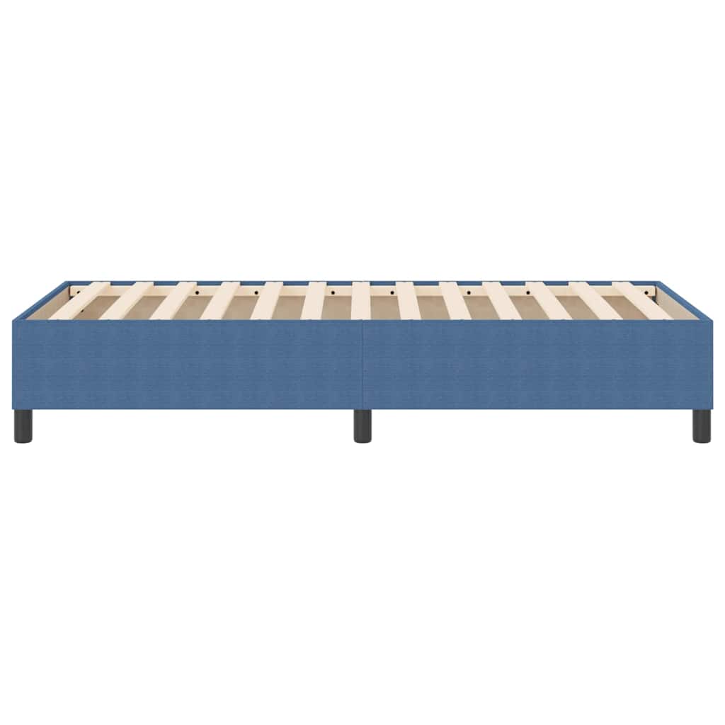 Boxspring Bed Katoenen Stof 90 x 190 cm Blauw
