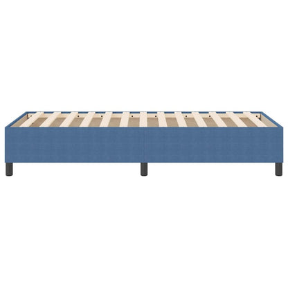 Boxspring Bed Katoenen Stof 90 x 190 cm Blauw