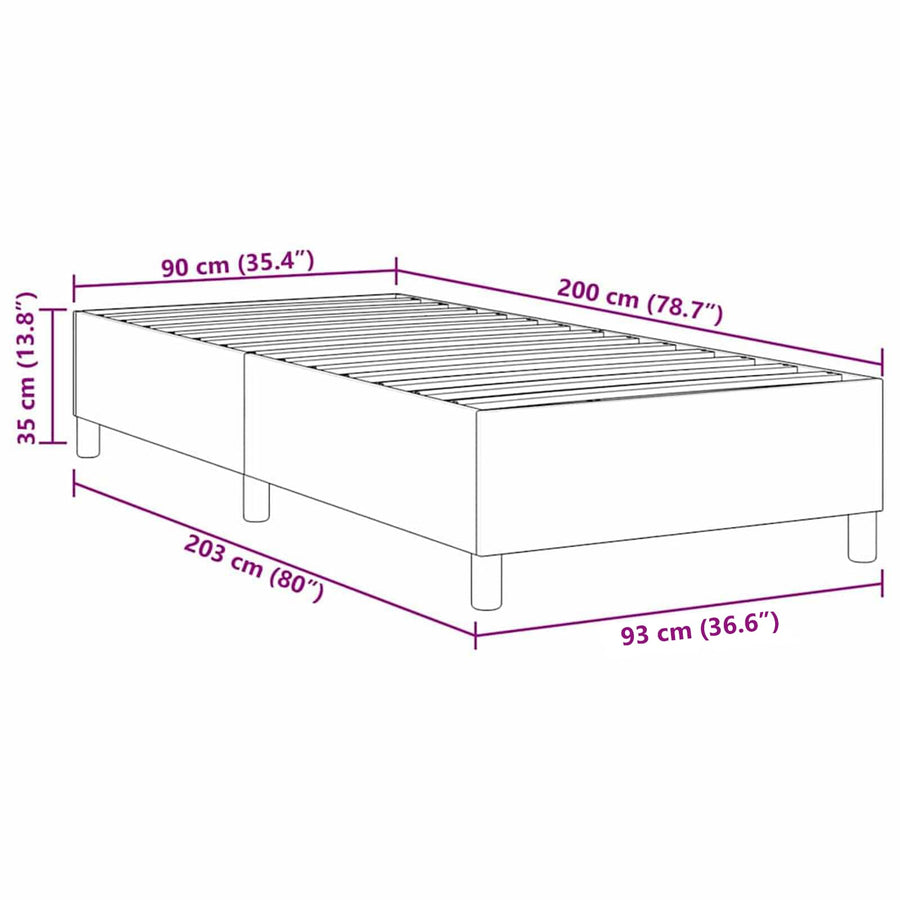 Platform Bedframe Stof 90 x 200 cm