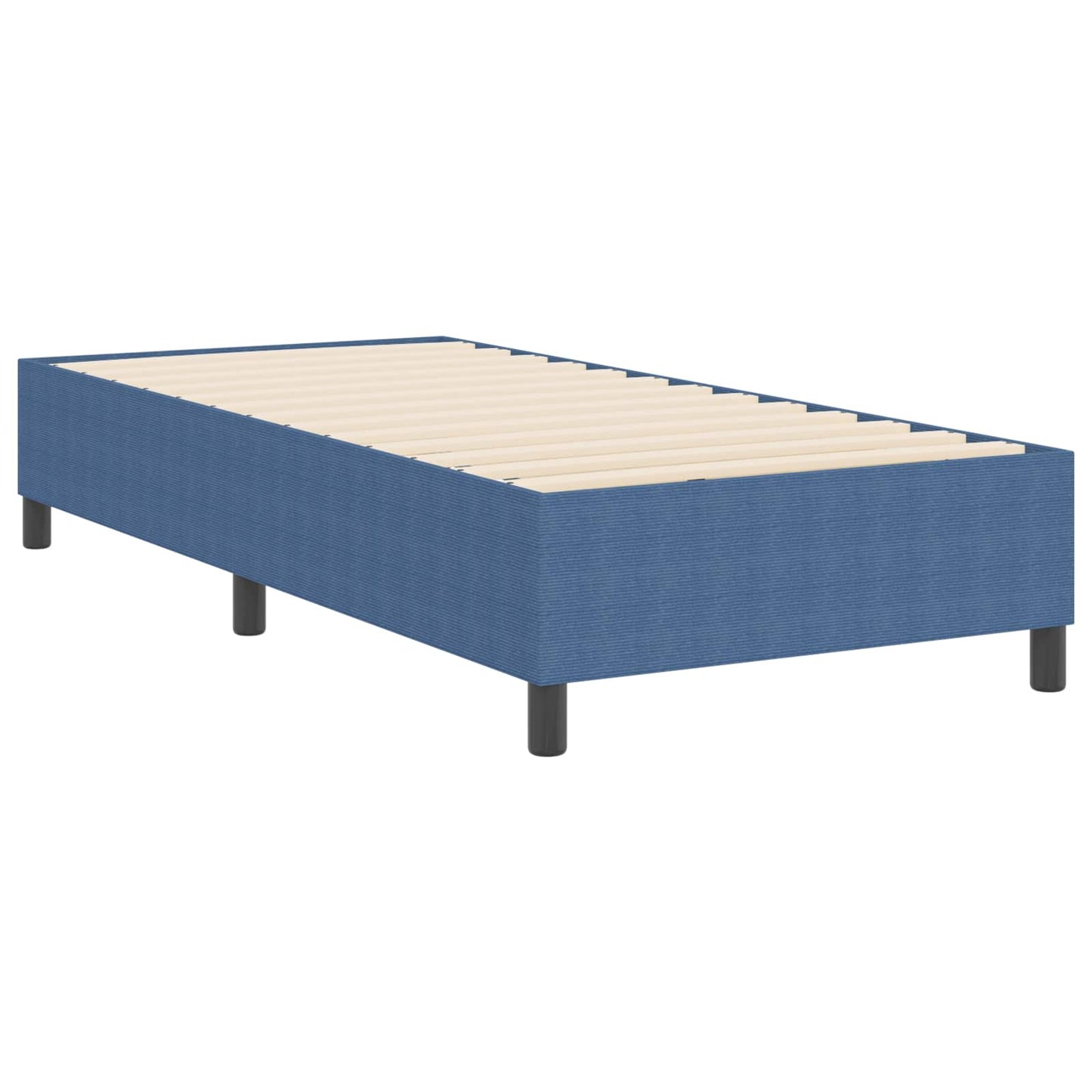 Platform Bedframe Stof 100 x 200 cm Blauw