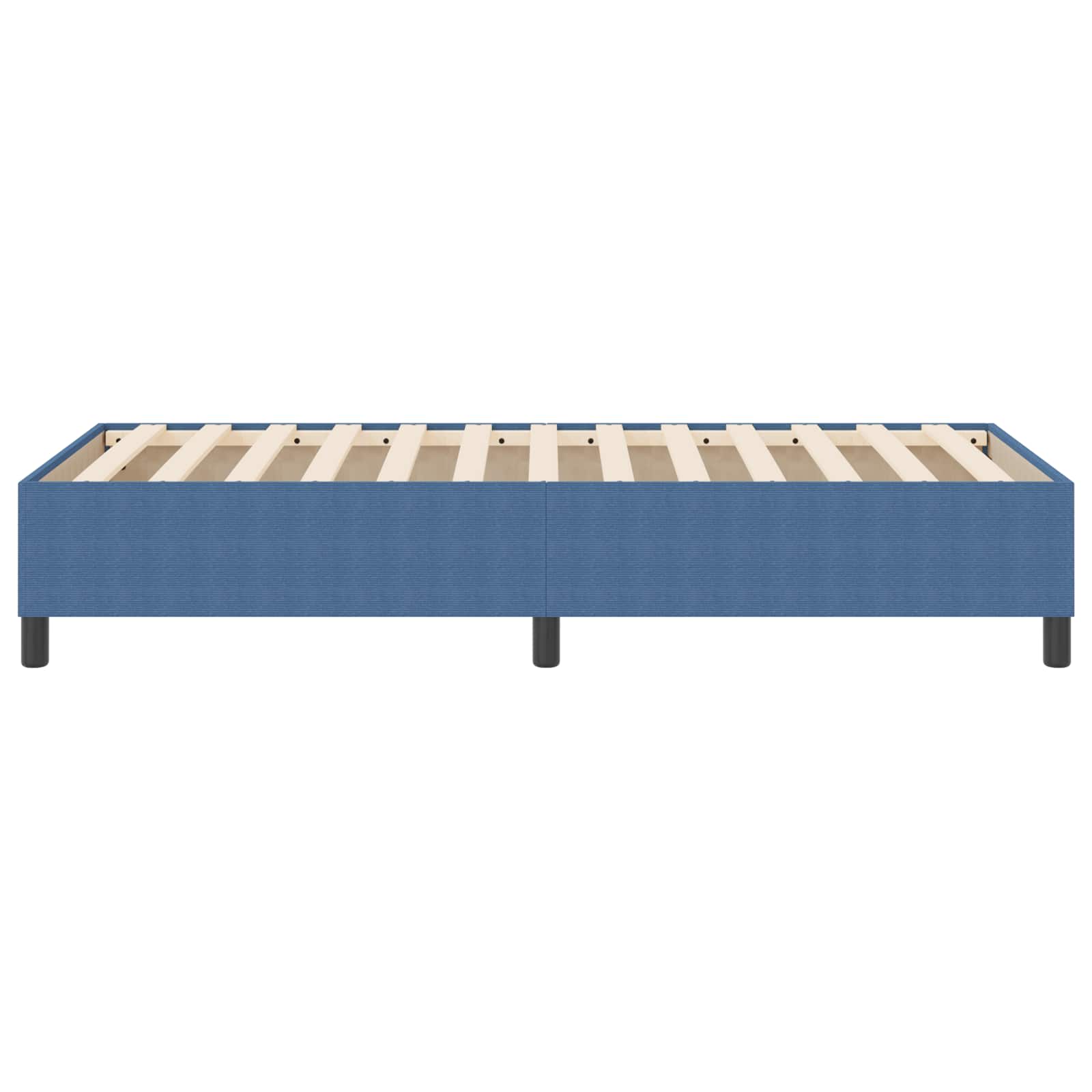 Platform Bedframe Stof 100 x 200 cm Blauw