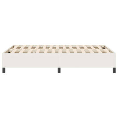 Boxspring Bed Katoenen Stof 120 x 200 cm Crème
