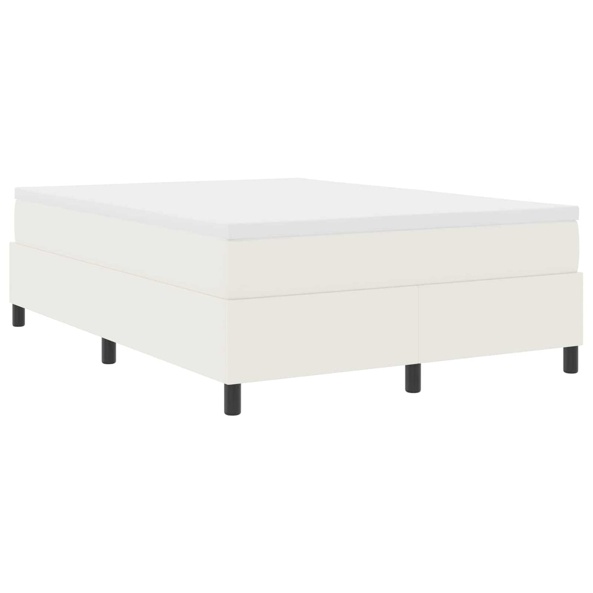 Platform bedframe Crème 140 x 200 cm Katoen Stof