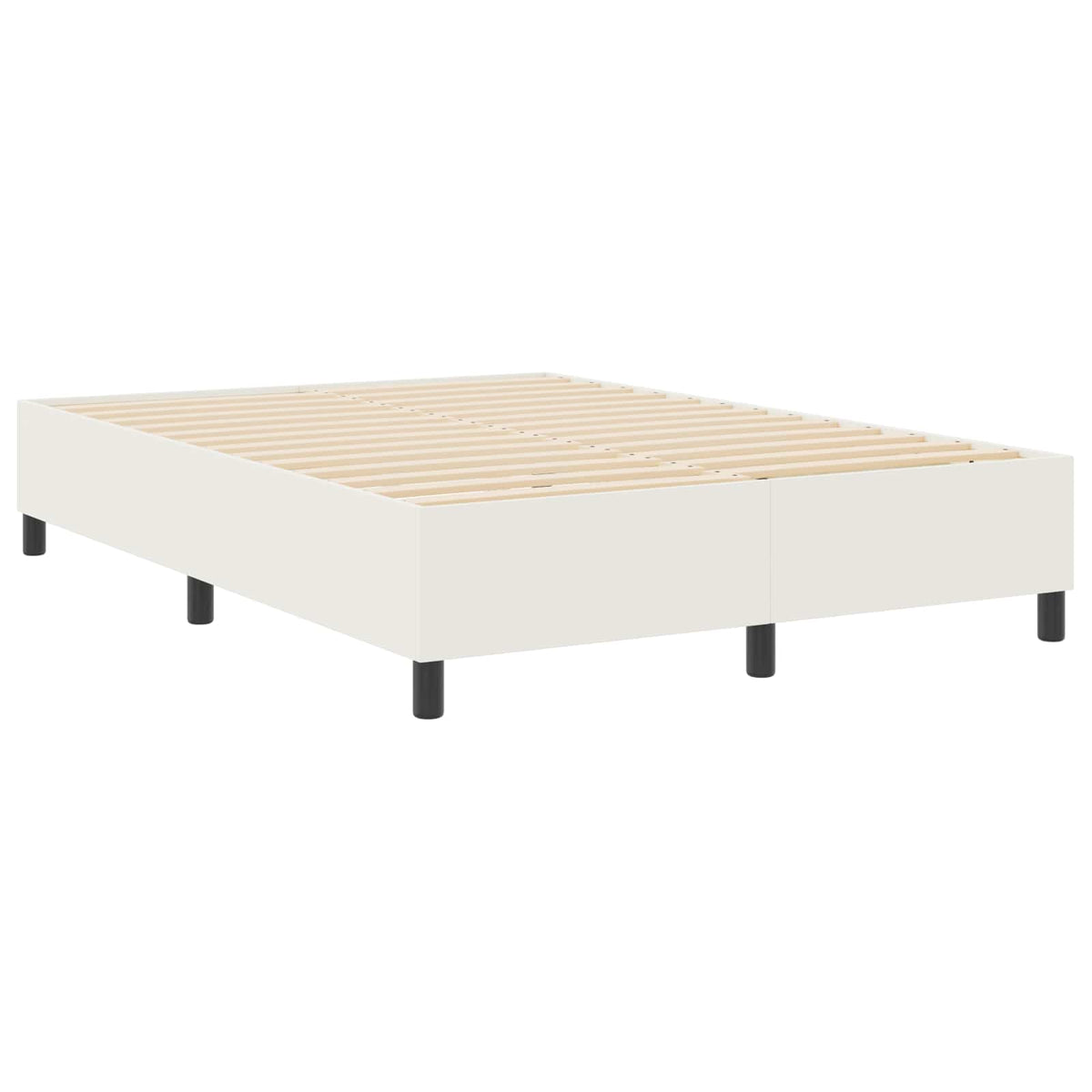 Platform bedframe Crème 140 x 200 cm Katoen Stof
