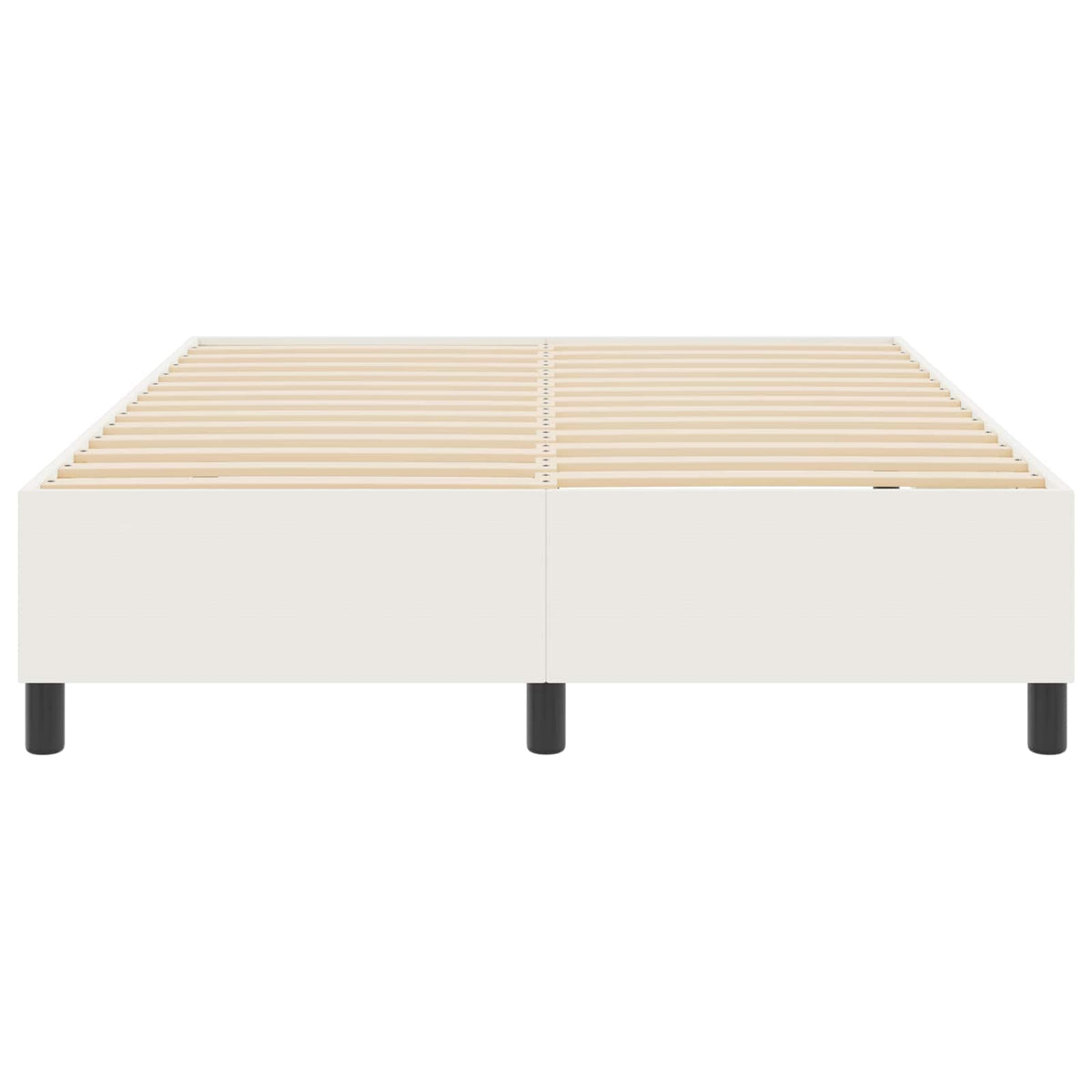 Platform bedframe Crème 140 x 200 cm Katoen Stof
