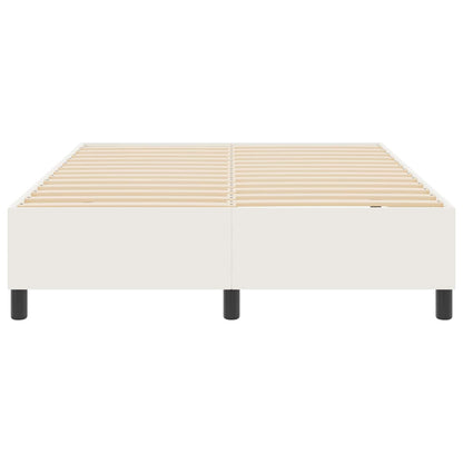 Platform bedframe Crème 140 x 200 cm Katoen Stof