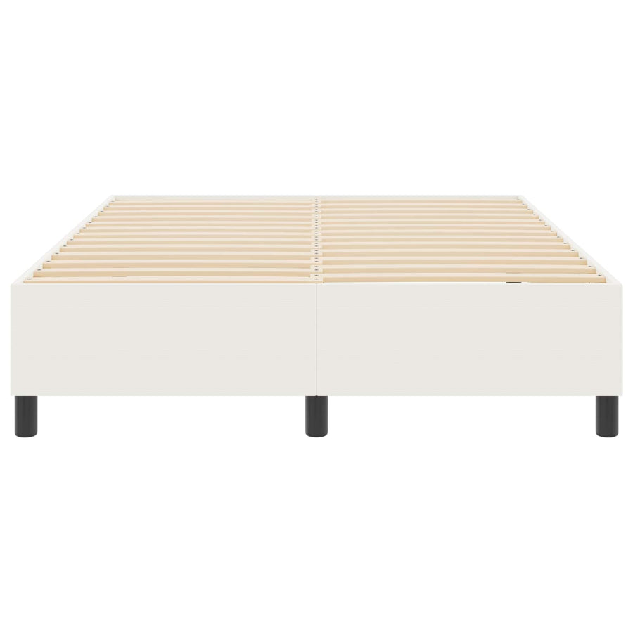 Platform bedframe Crème 140 x 200 cm Katoen Stof