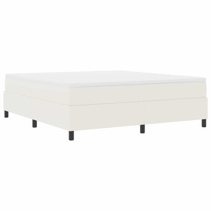 Platform bedframe Crème 180 x 200 cm Katoen Stof