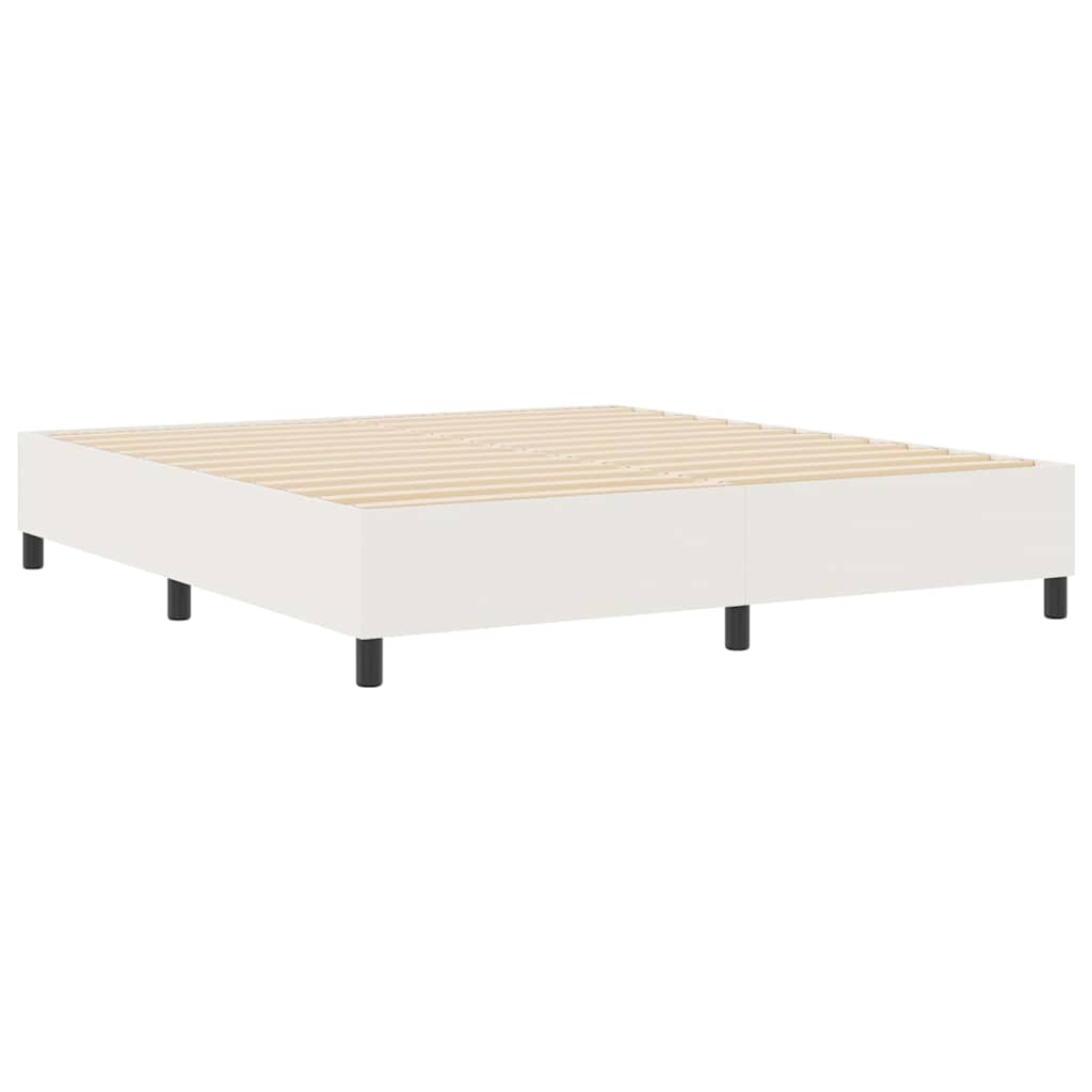 Platform bedframe Crème 180 x 200 cm Katoen Stof