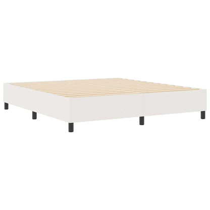 Platform bedframe Crème 180 x 200 cm Katoen Stof