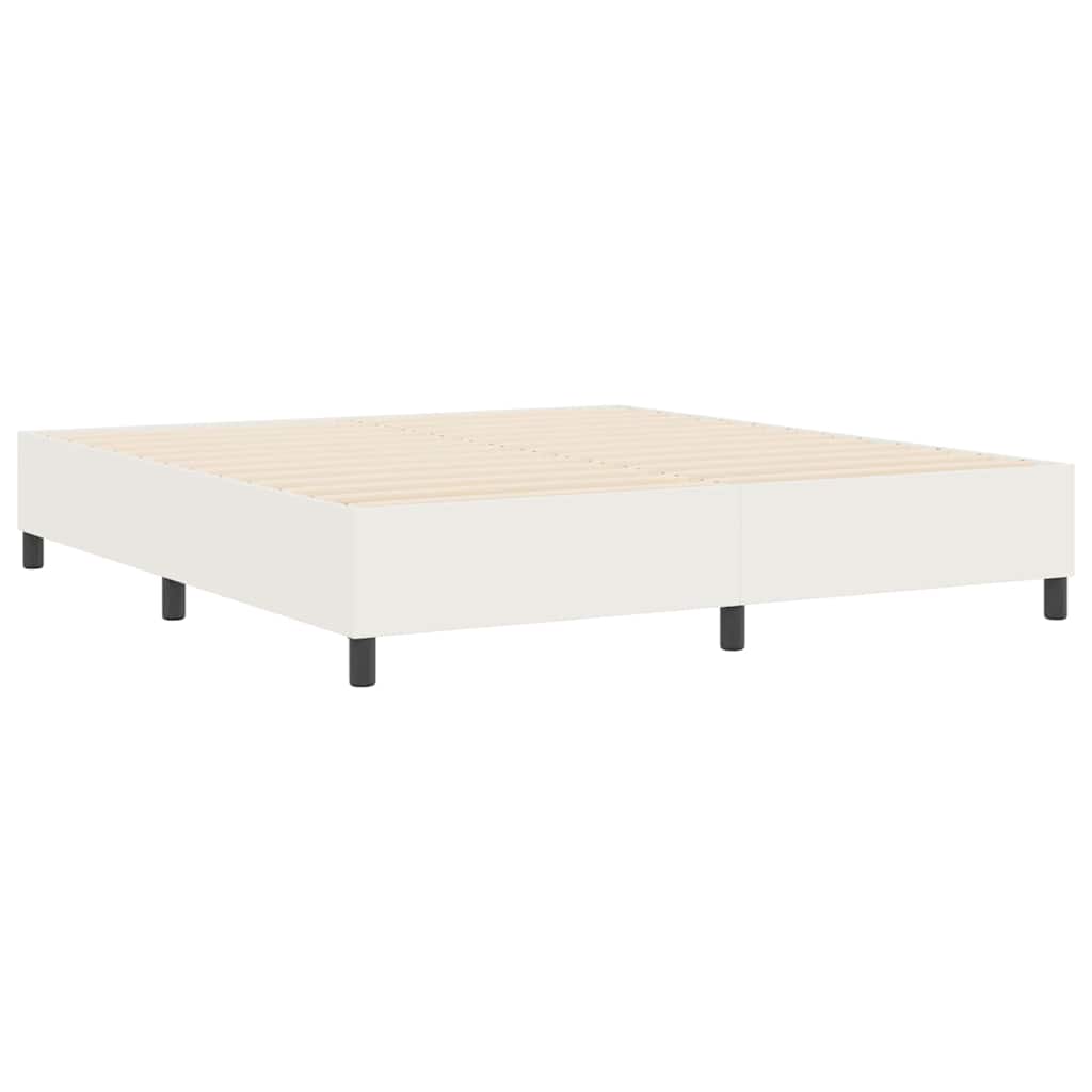 Platform bedframe Crème 180 x 200 cm Katoen Stof