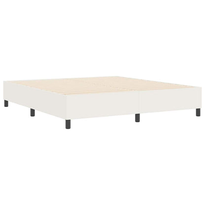 Platform bedframe Crème 180 x 200 cm Katoen Stof