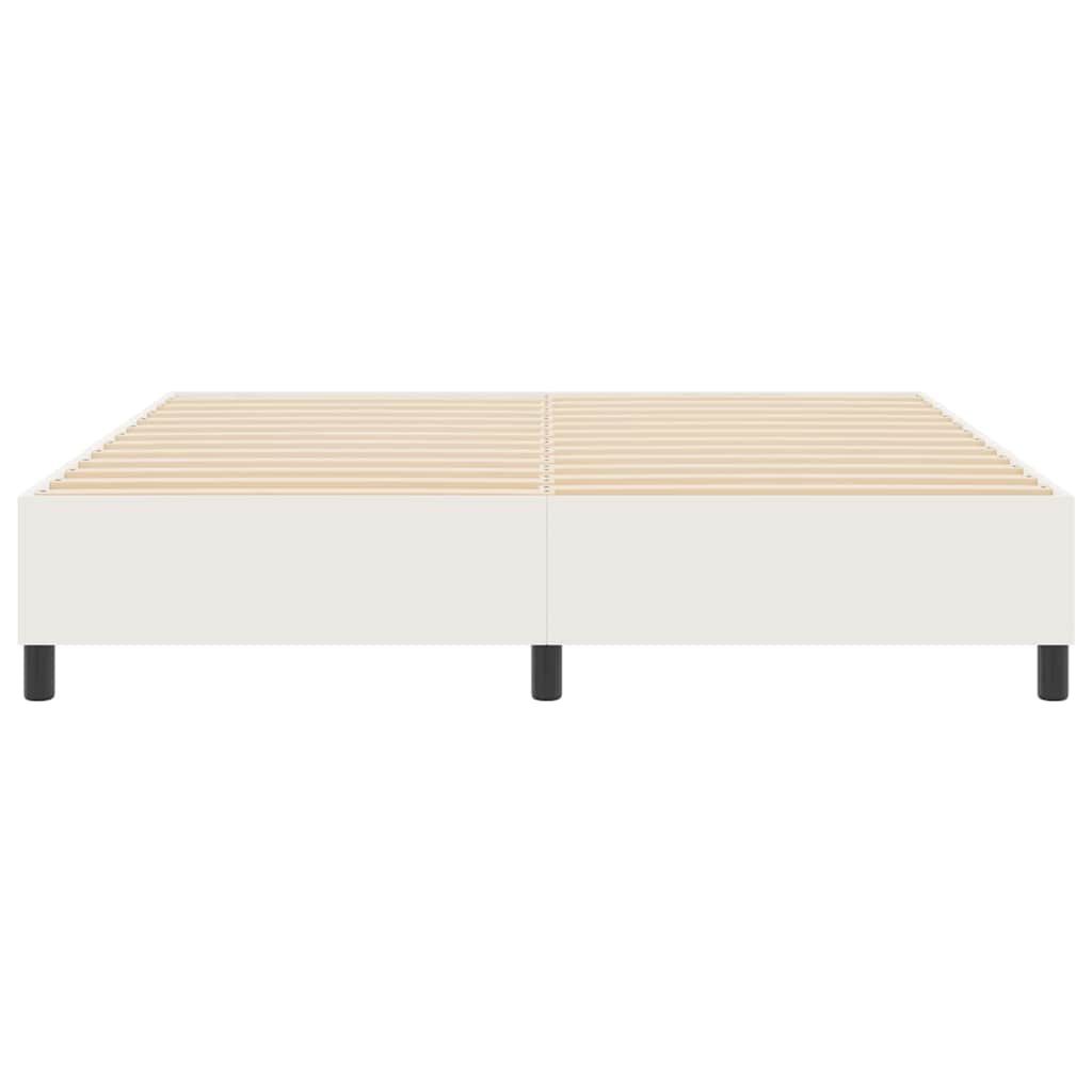 Platform bedframe Crème 180 x 200 cm Katoen Stof