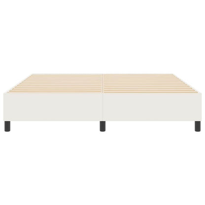 Platform bedframe Crème 180 x 200 cm Katoen Stof
