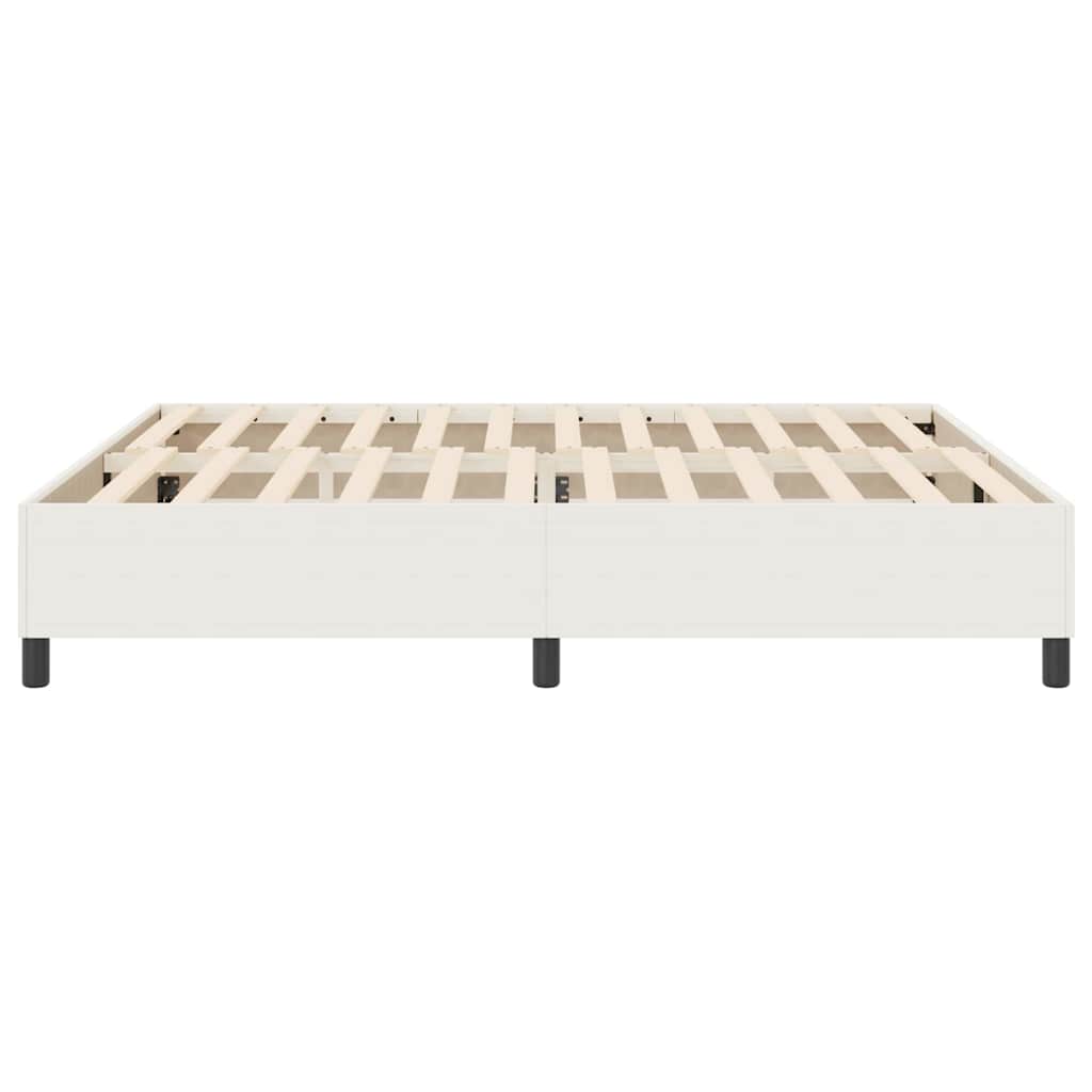 Platform bedframe Crème 180 x 200 cm Katoen Stof