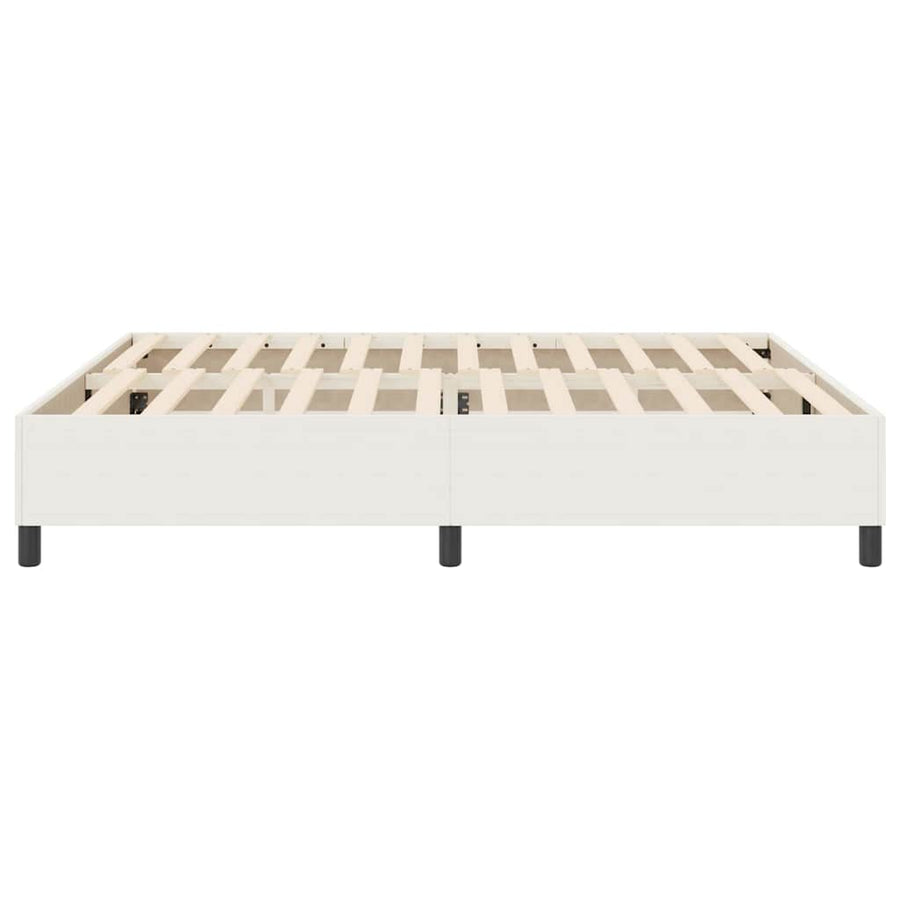 Platform bedframe Crème 180 x 200 cm Katoen Stof