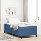 Boxspringbed 100x200 cm blauw katoen stof
