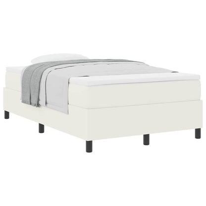 Boxspringbed Crème en Wit 120 x 200 cm Katoen Stof