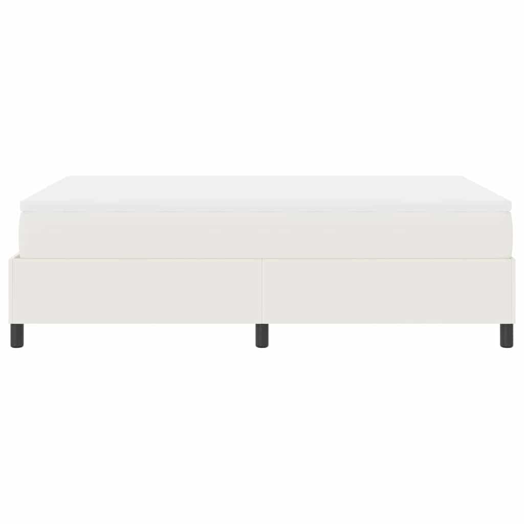 Boxspringbed Crème en Wit 120 x 200 cm Katoen Stof