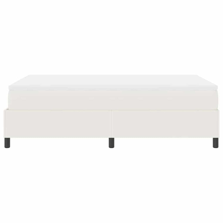 Boxspringbed Crème en Wit 120 x 200 cm Katoen Stof