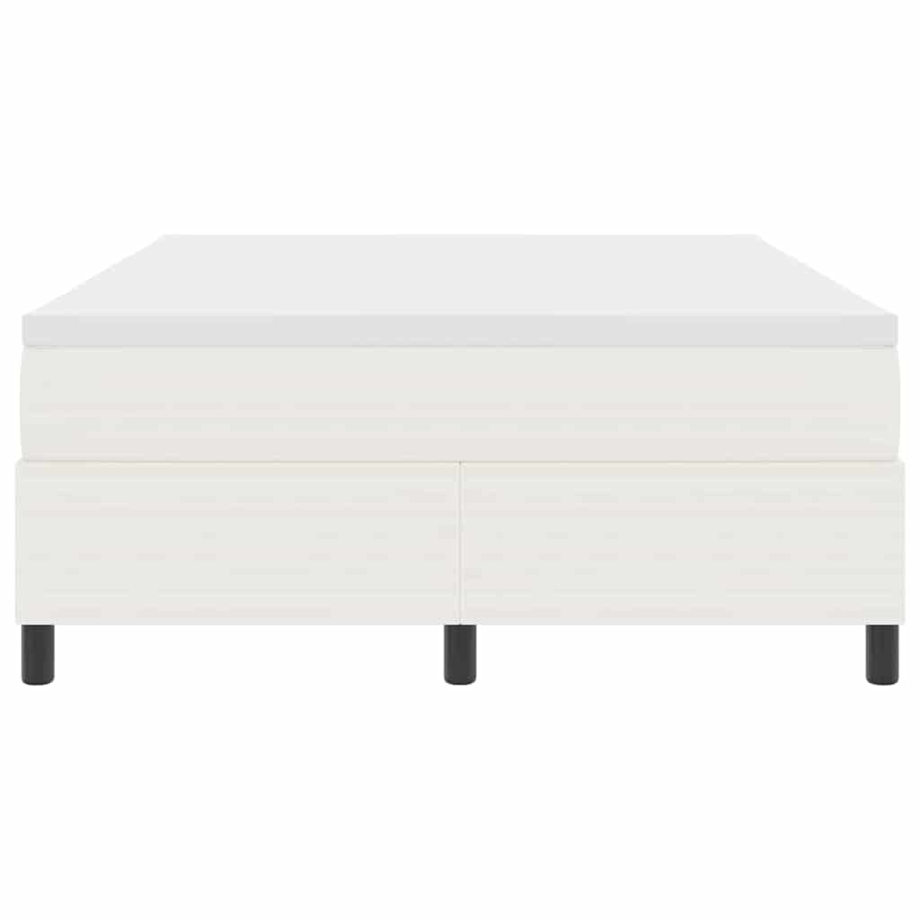 Boxspringbed Crème en Wit 140 x 200 cm Katoen Stof