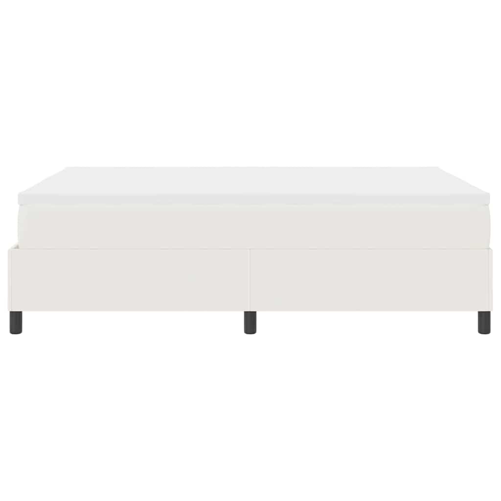 Boxspringbed Crème en Wit 140 x 200 cm Katoen Stof