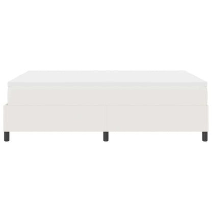 Boxspringbed Crème en Wit 140 x 200 cm Katoen Stof