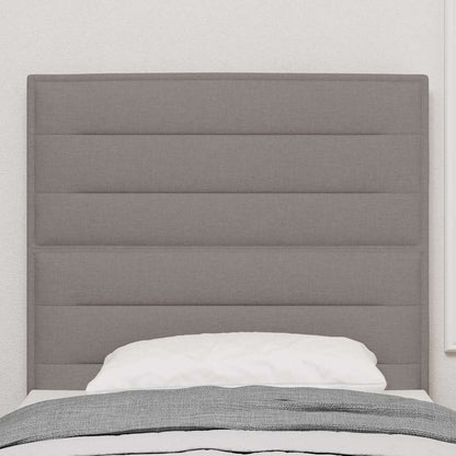 Hoofdbord met Lijnenontwerp Taupe 90 cm Stof
