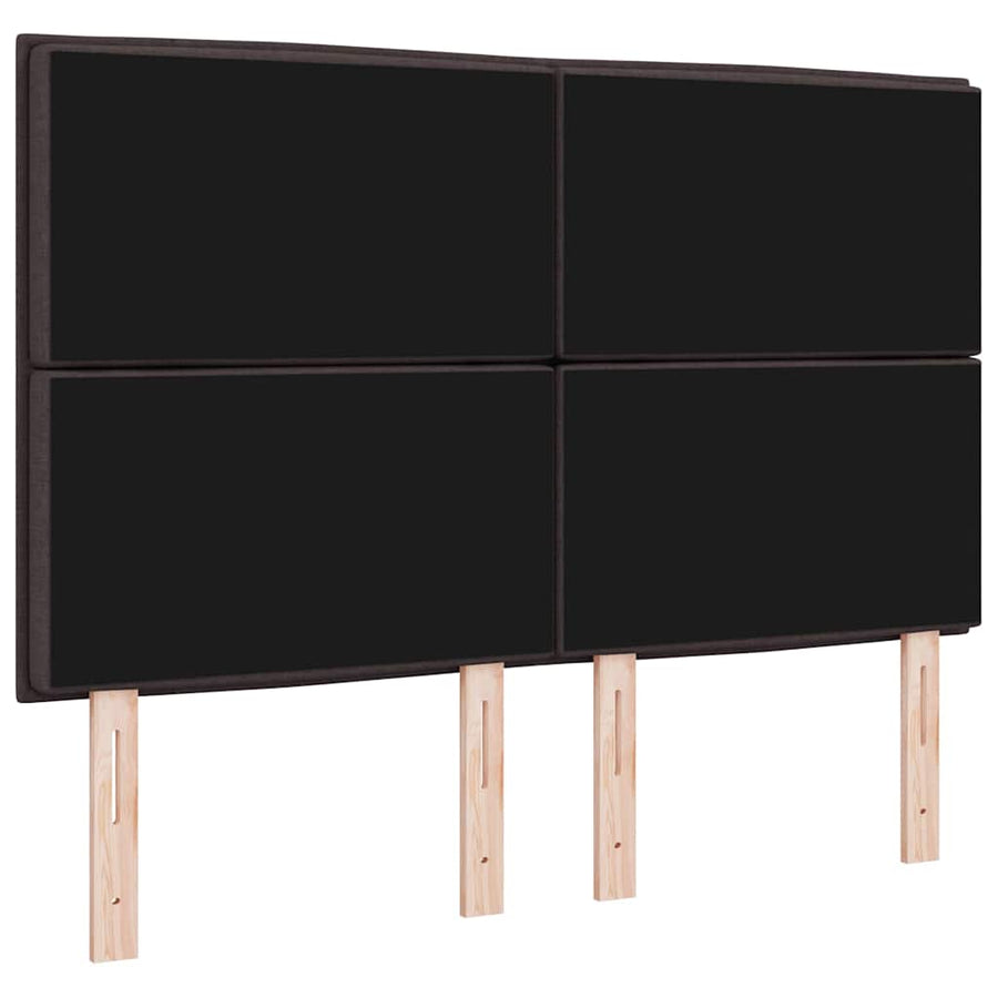 Hoofdbord Donkerbruin 144 cm Stof
